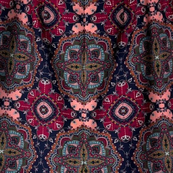 Talbots Pencil Skirt Straight Textured Burgundy Pink Multicolored Women’s 12 - Picture 6 of 9